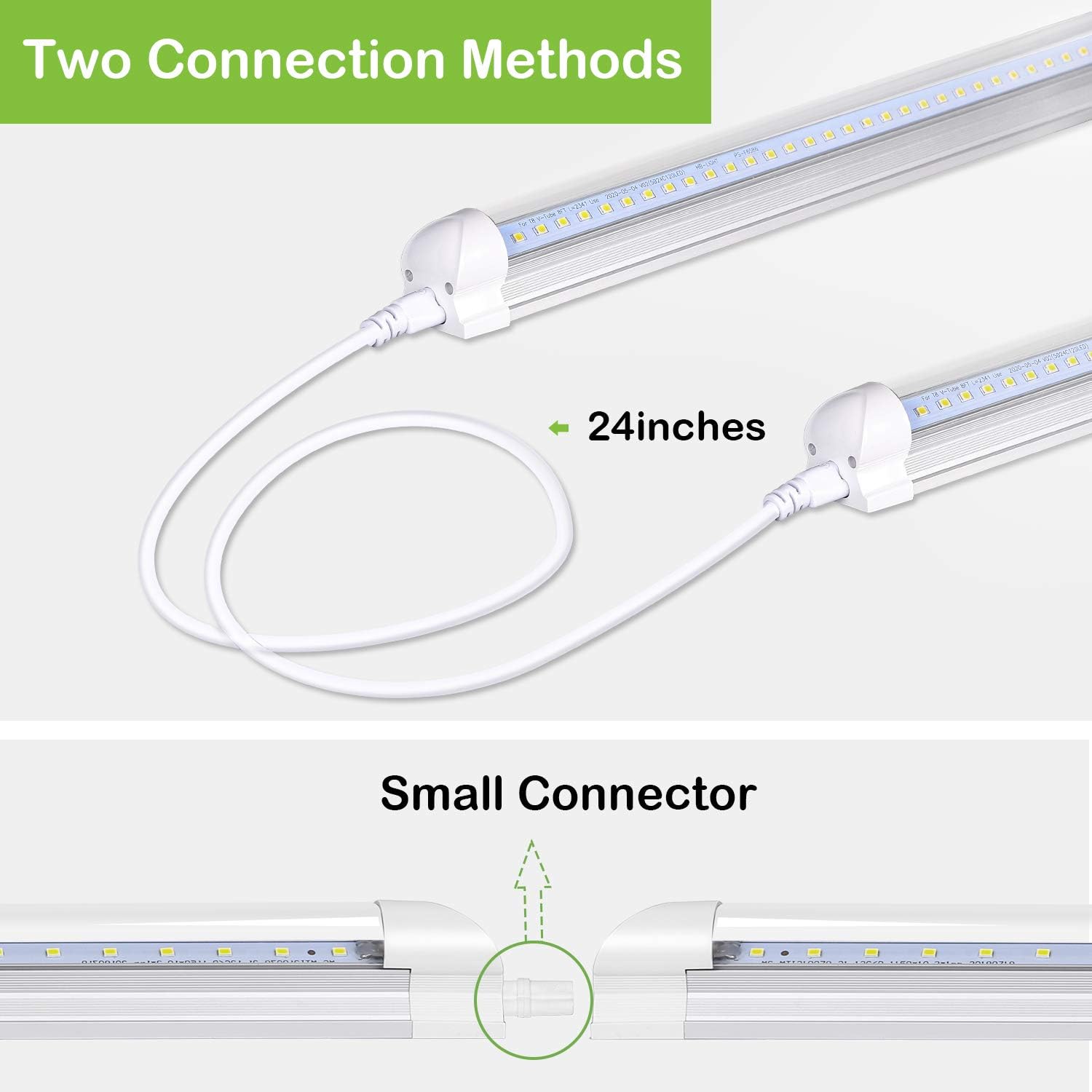 8FT Linkable LED Shop Light with Built-in ON/Off Switch, 10 Pack Z501027