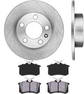 REAR 232 mm 5 Lug Brake Disc Rotors + Metallic Brake Pads Pack of 2 C76879