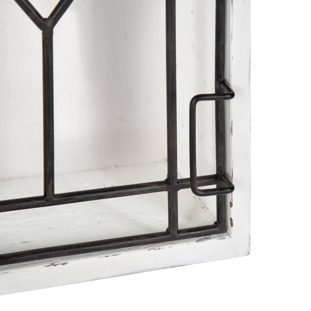 White/Black Decorative Wooden Wall Cabinet N79458