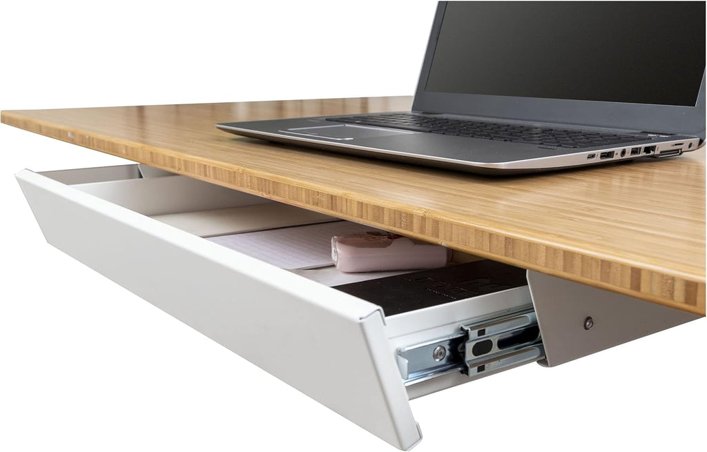 Black Sliding Under-desk Drawer Organizer 22" W M26592