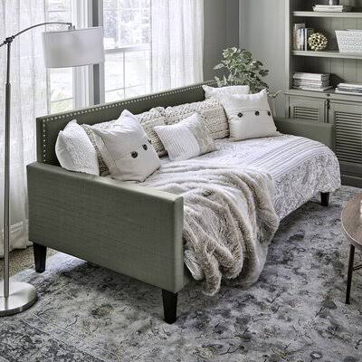 Twin Daybed Woven Textured Gray G316475