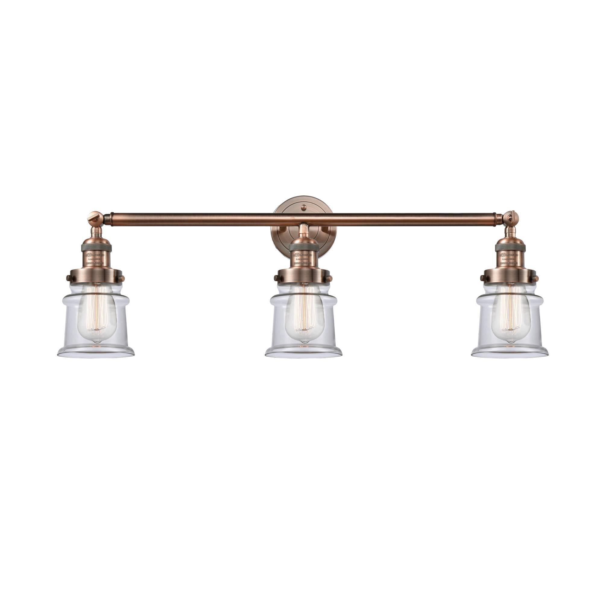 3 Light Bath Vanity Light Antique Copper K19372