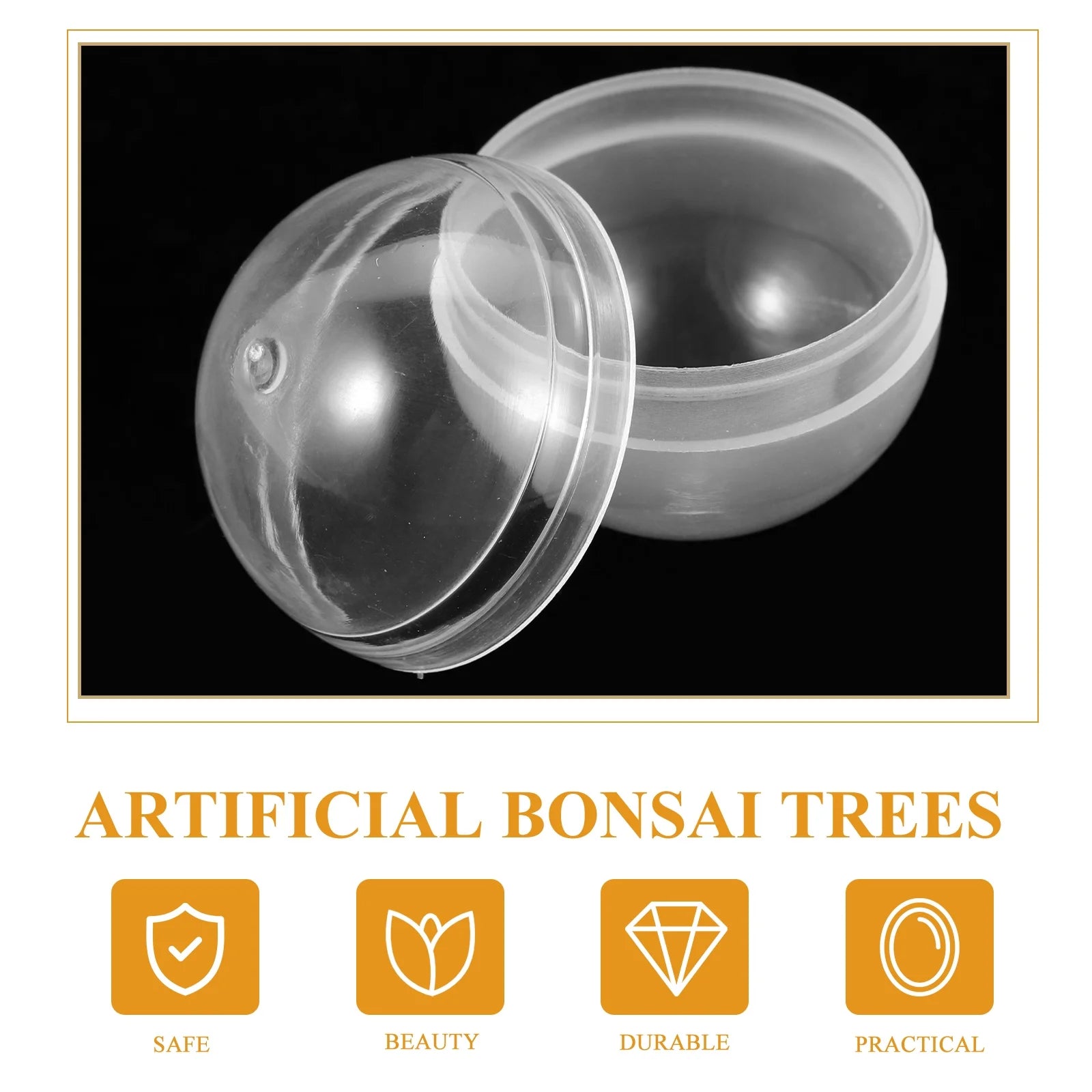 100 pcs Clear Plastic Fillable Balls C316