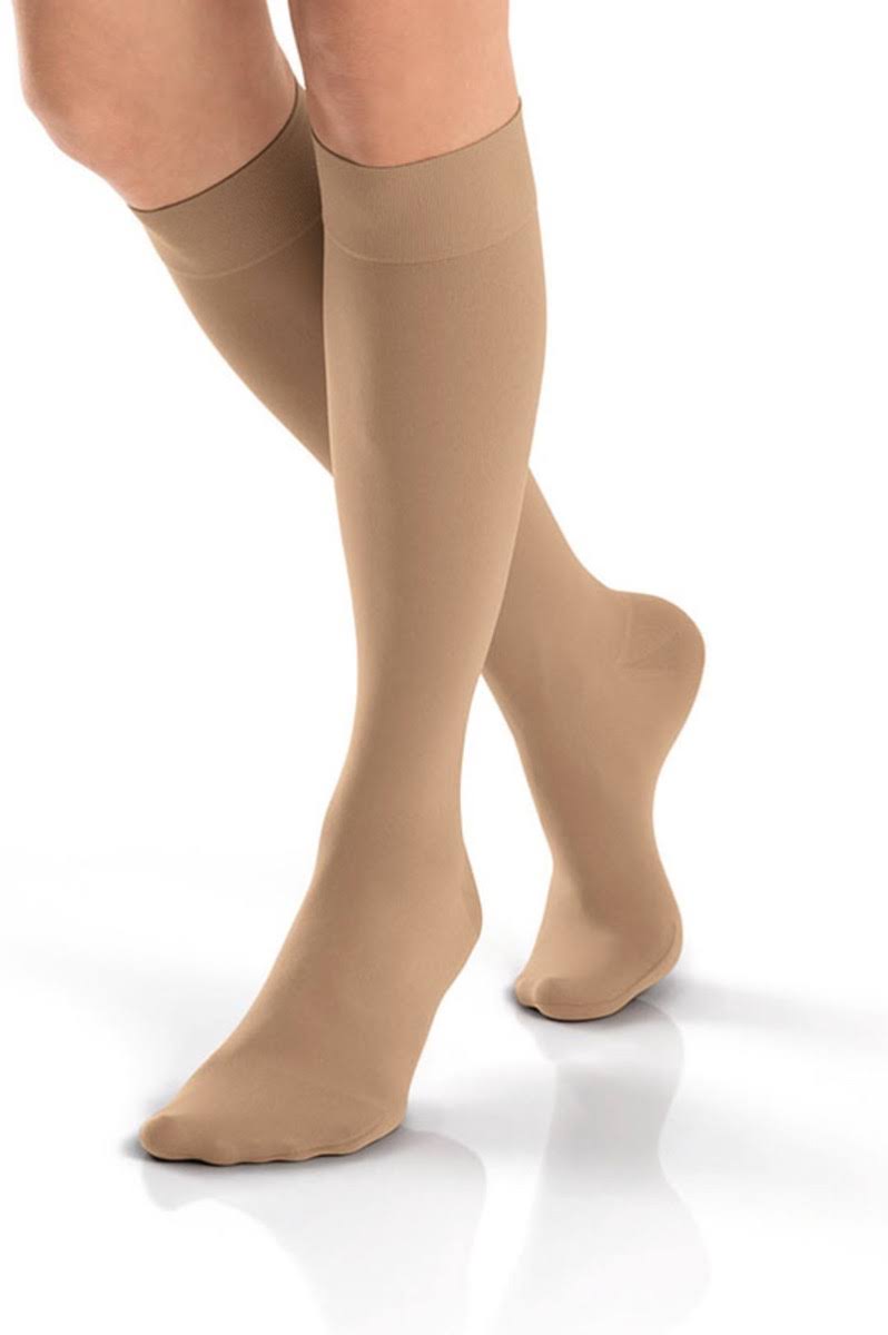 Opaque 20-30 mmHg L-Full Calf Black Knee High Q232