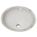 White Undermount Bathroom Sink P852