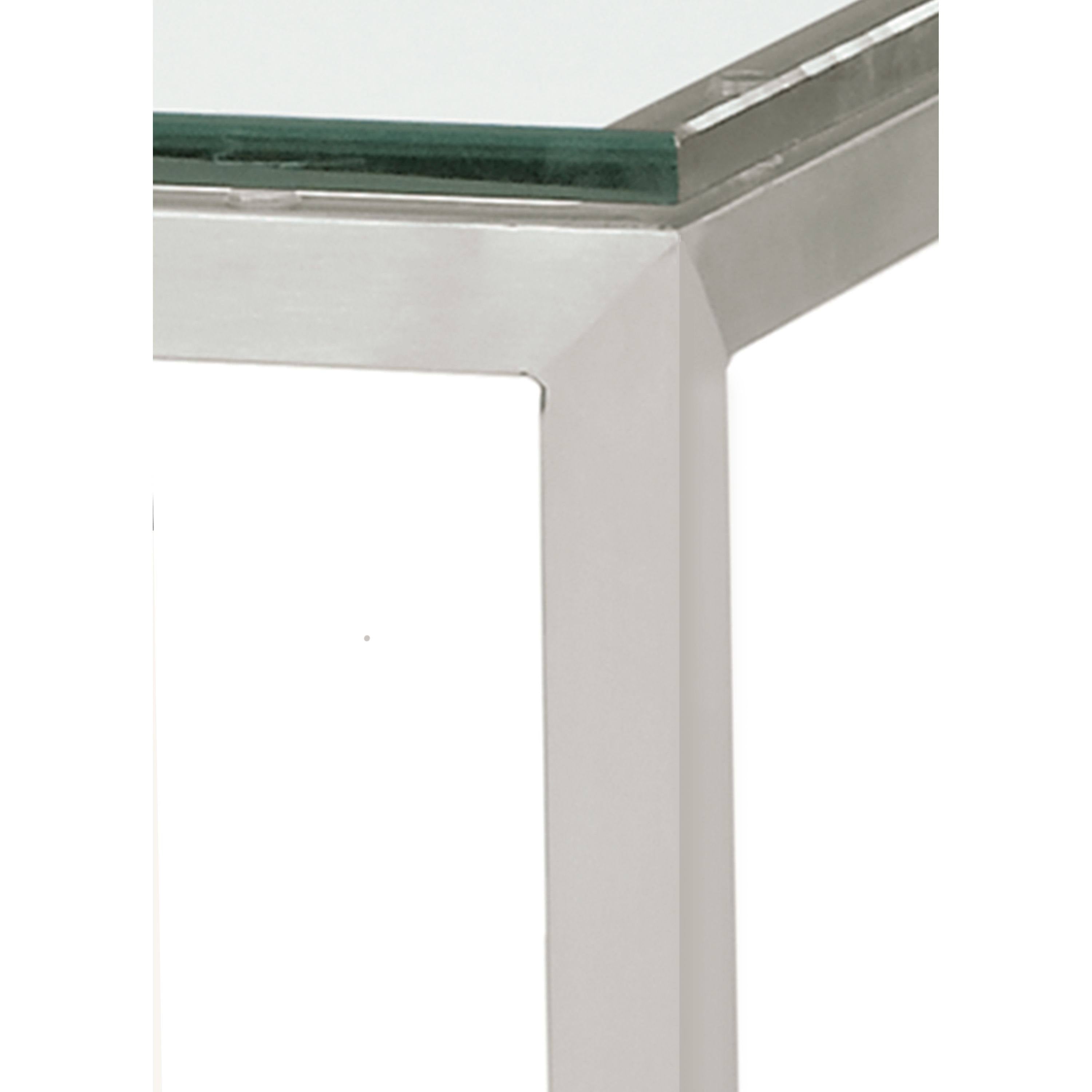 Walnut Console Table with Ocean Blue Base S893
