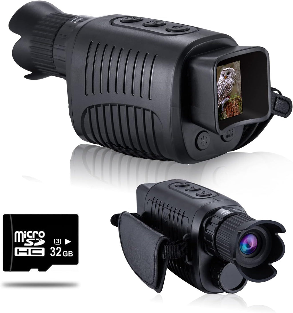 Digital Night Vision Monocular with 32 GB Micro SD Card K205