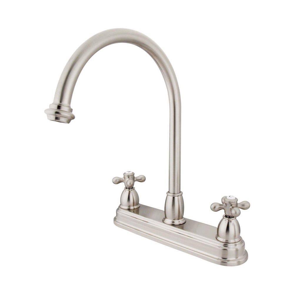 Satin Nickel Two Handle Kitchen Faucet V31337