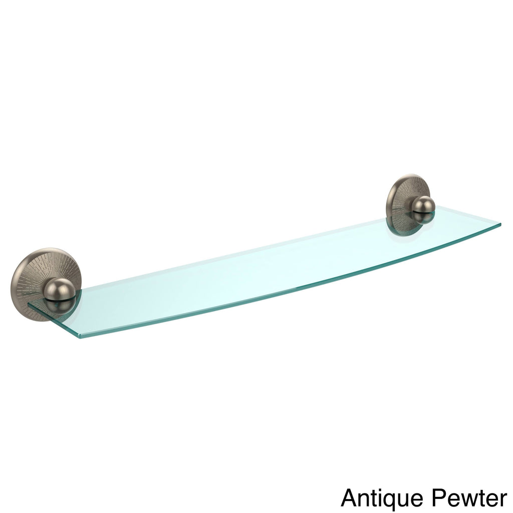 Polished Chrome 24 inch Glass Shelf V26730
