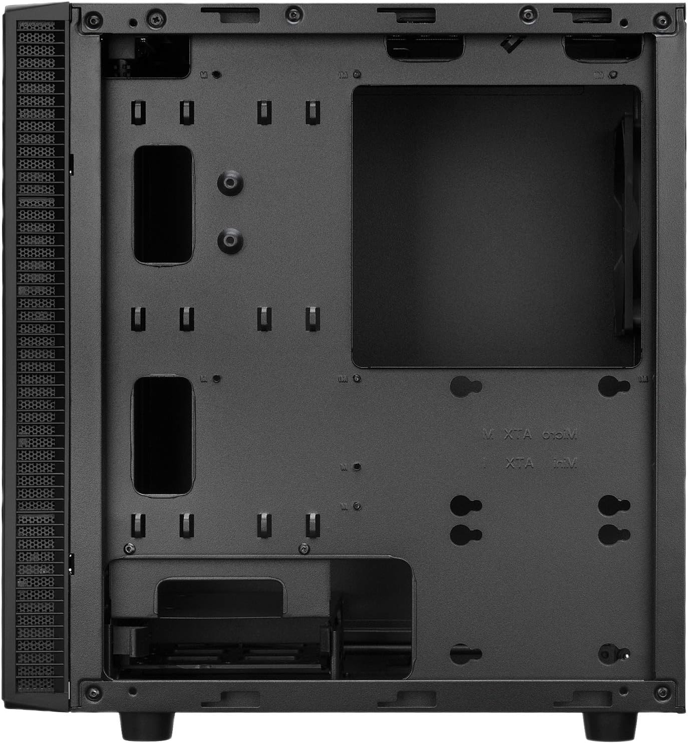 Rosewill FBM-X2 Micro ATX Mini Tower PC Computer Case with 1 Pre-Installed Fan Pack of 2 T757474