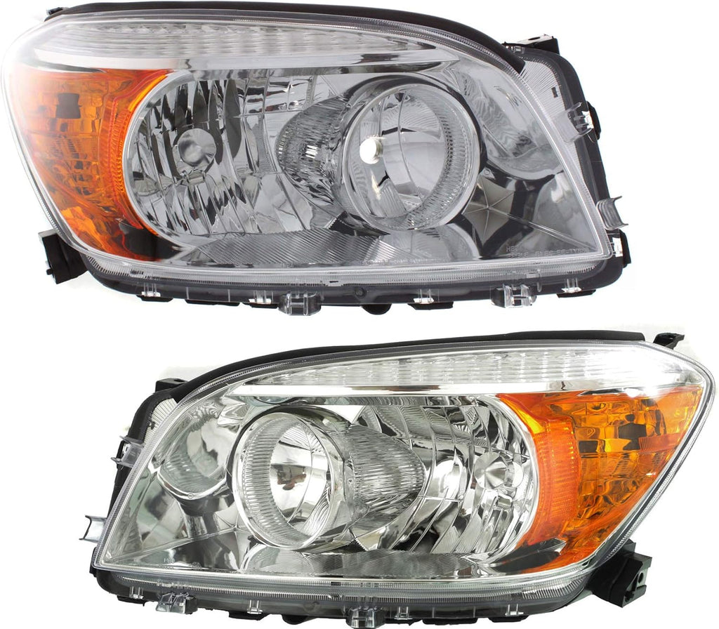 Headlight Lens and Housing Set of 2 for 2006-2008 Toyota RAV4 A108753
