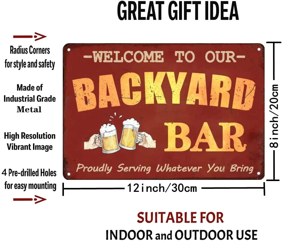 Metal Sign 8x12 Inch H2715