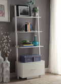 Ladder Bookcase with File Drawer Q805