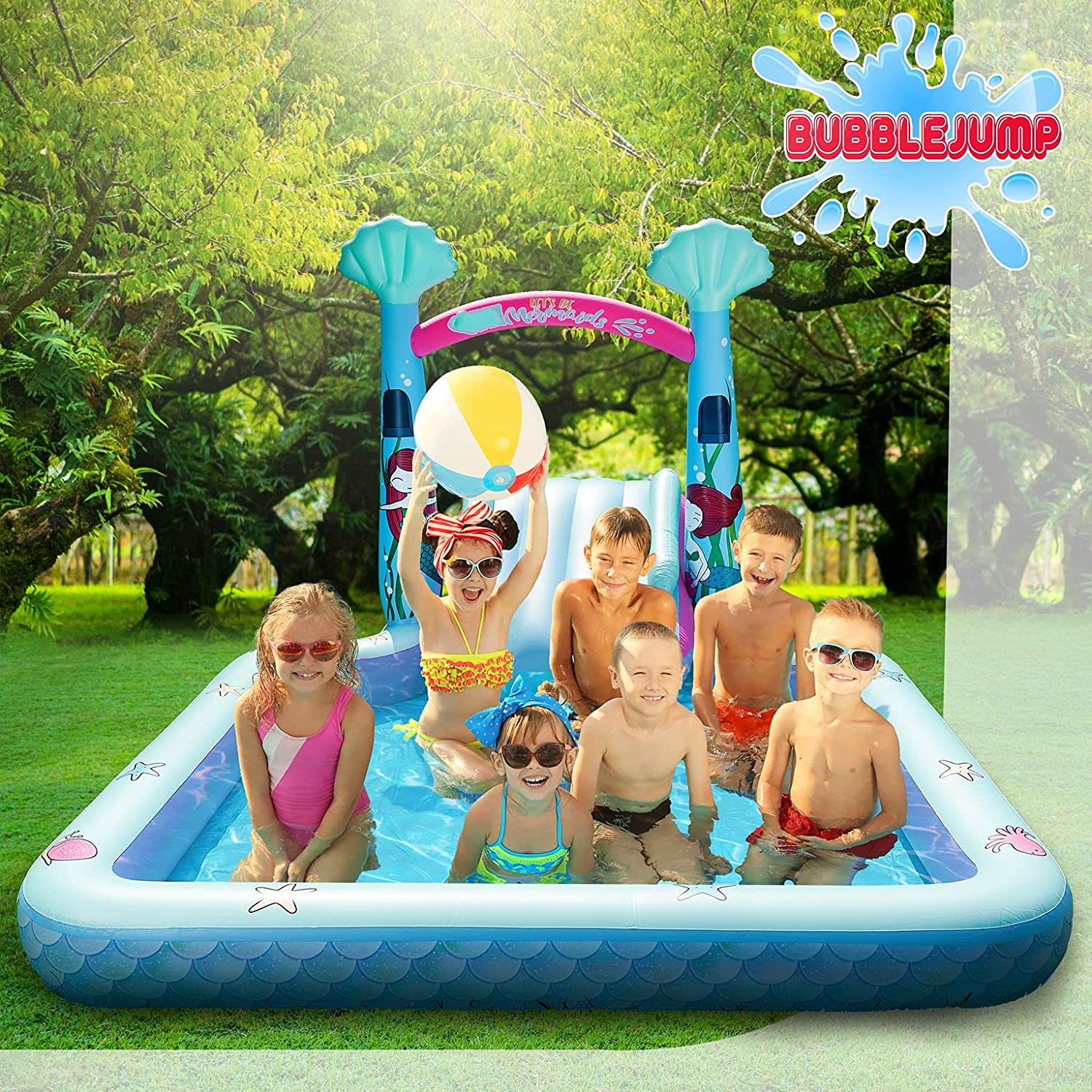 Kids Swimming Pool with Slide J759