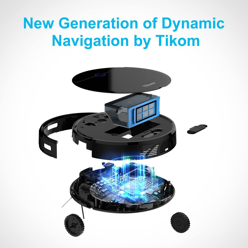 Black Robot Vacuum Cleaner with Self-Charging W774054