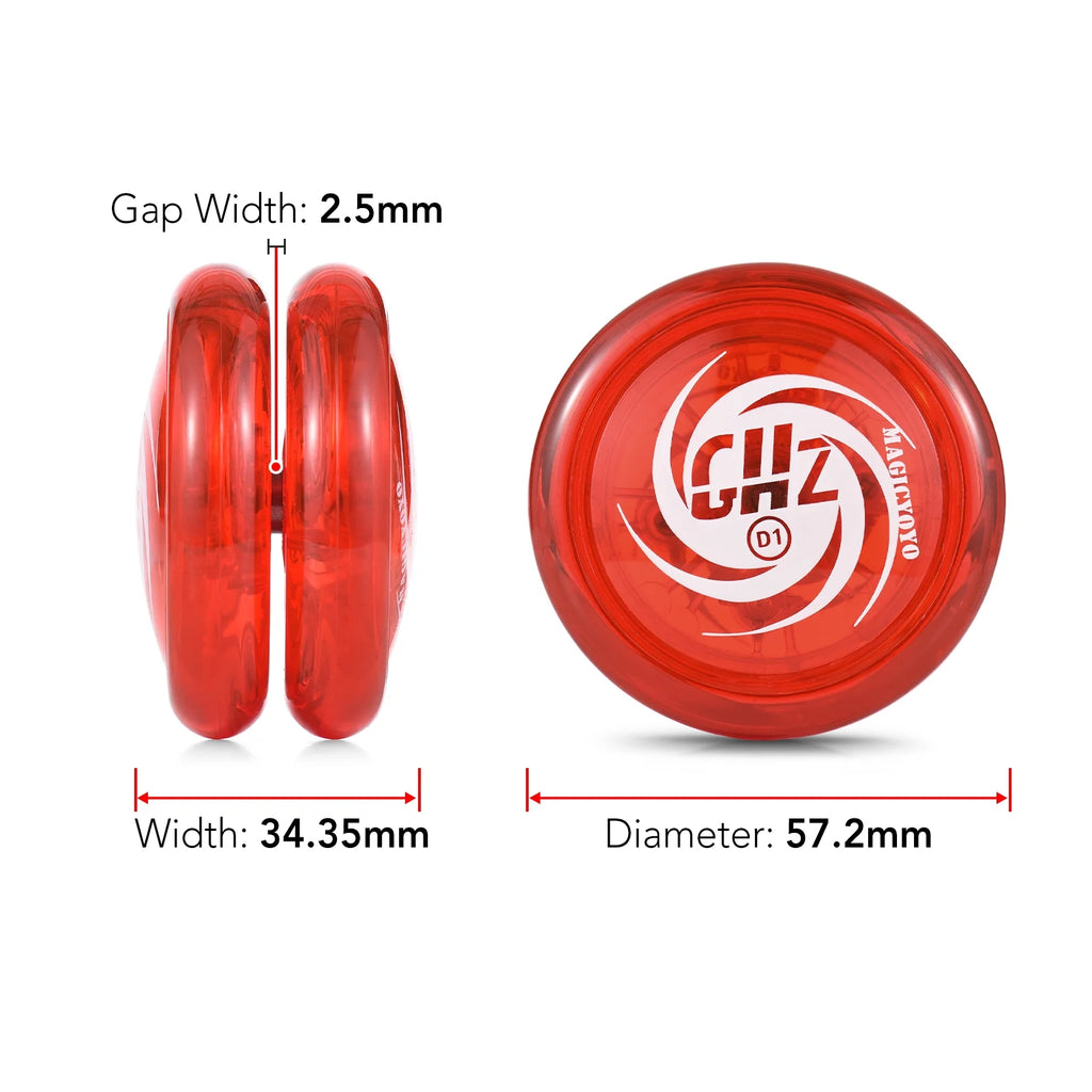 Responsive Ball for Kids Yo Yo with 5 Replacement Strings, Glove, and Storage Pouch Z6167