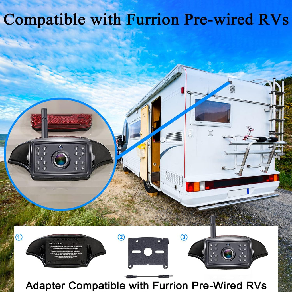 Wireless Backup Camera System with 7 Inch Monitor Recorder W689432
