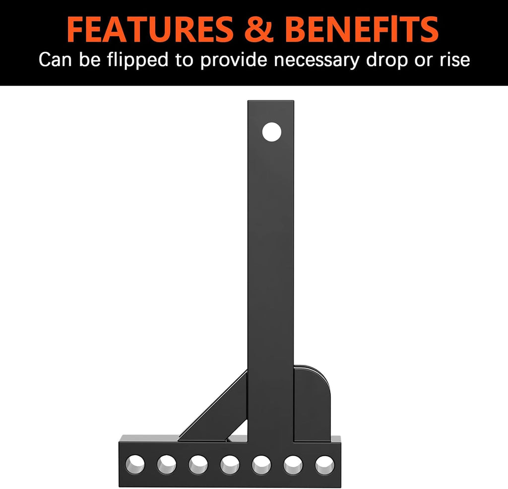 Weight Distribution Hitch Shank, 2-Inch Receiver, 6-Inch Rise D666