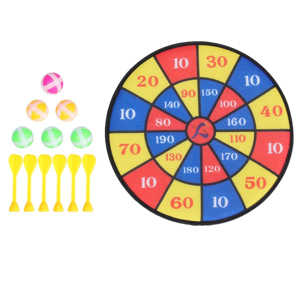 Flocking Dart Board Set with 4pcs Darts M99454
