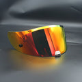 Gold Red Full Face Motorcycle Helmet Shield Lens K61421