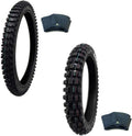 Off Road Knobby Front Tire 80/100-21 with Inner Tube + Rear Tire 100/90-19 with Inner Tube A391834