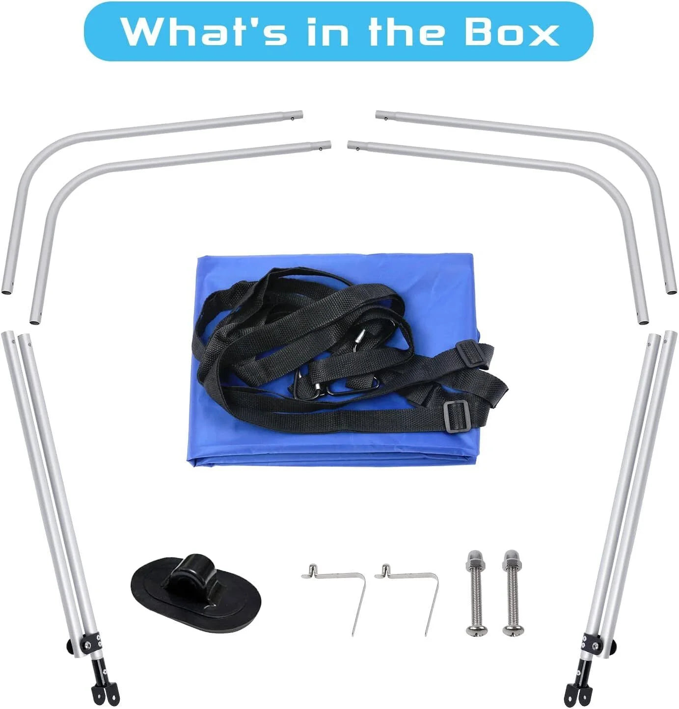 Bimini Top with Aluminum Frame Oxford Cloth Cover O650257