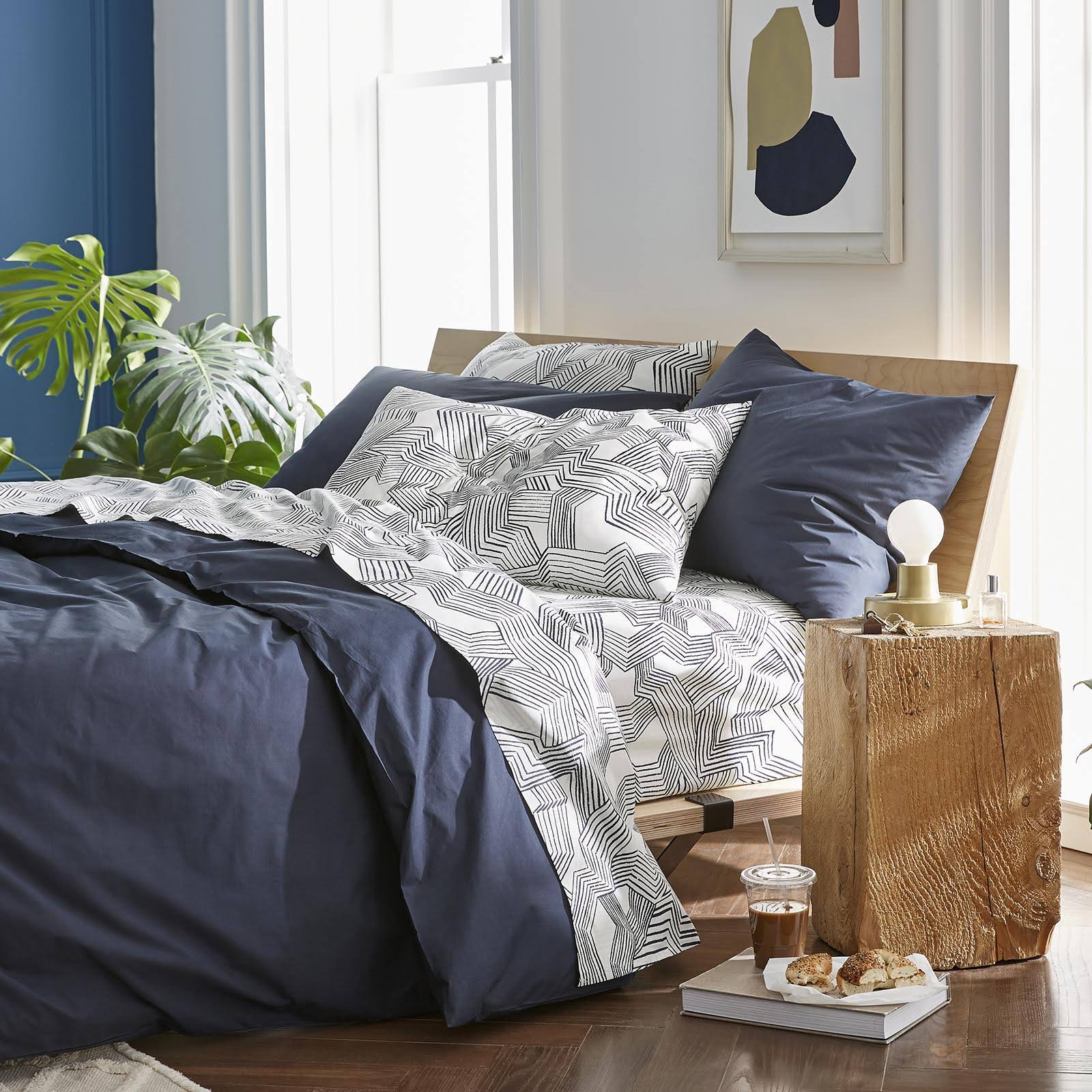 King/Cali King Deep Navy Duvet Cover J18298