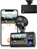 Dual Dash Cam Front and Inside 1080P Car Camera Built-in WiFi 3 Inch IPS Screen, 24H Parking Monitor, G-Sensor, Loop Recording, Support 128GB Max, Pack of 2 N437080