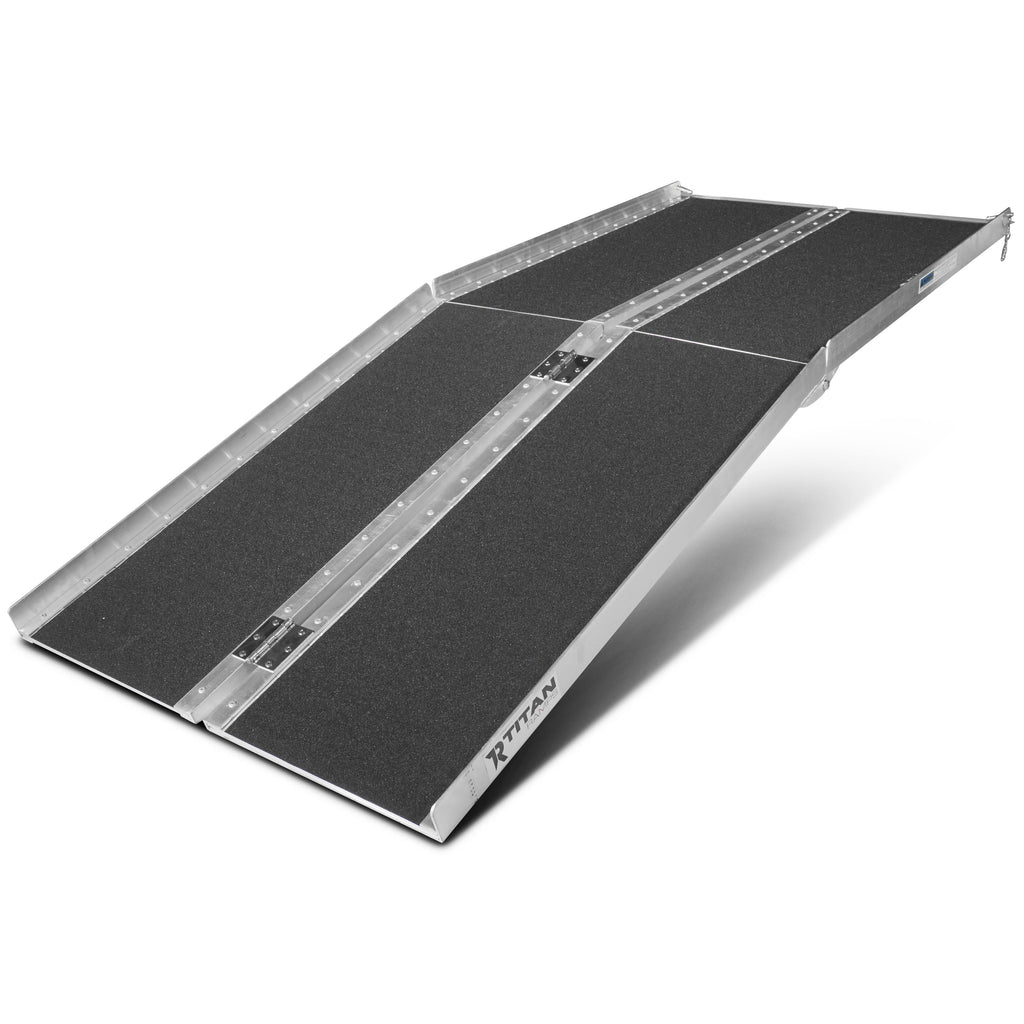 Aluminum Multifold Wheelchair Scooter Mobility Ramp Portable 72x22 D655