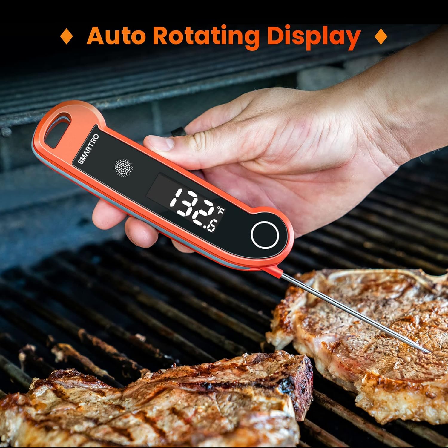 Instant Read Digital Meat Thermometer for Grilling BBQ, Pack of 2 Y563