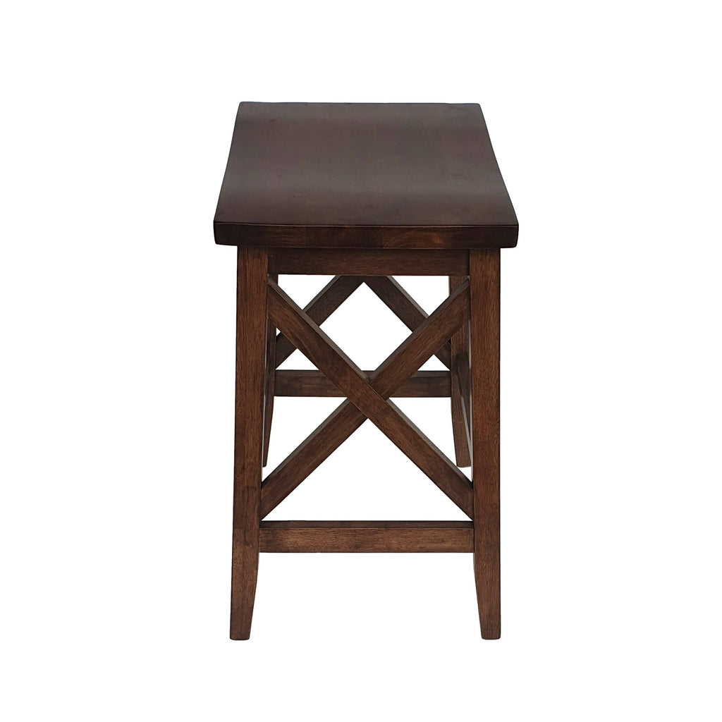 Walnut Wooden Barstools Set of 2 J2495