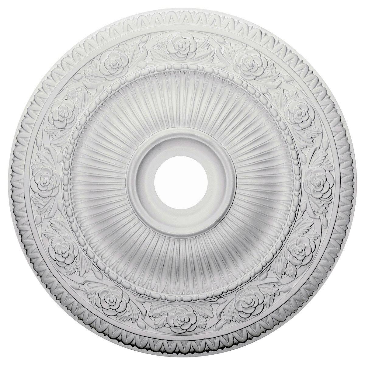 24 1/4x22OD x 3 7/8x22ID x 2x22P Hand-Painted Ceiling Medallion Y981270