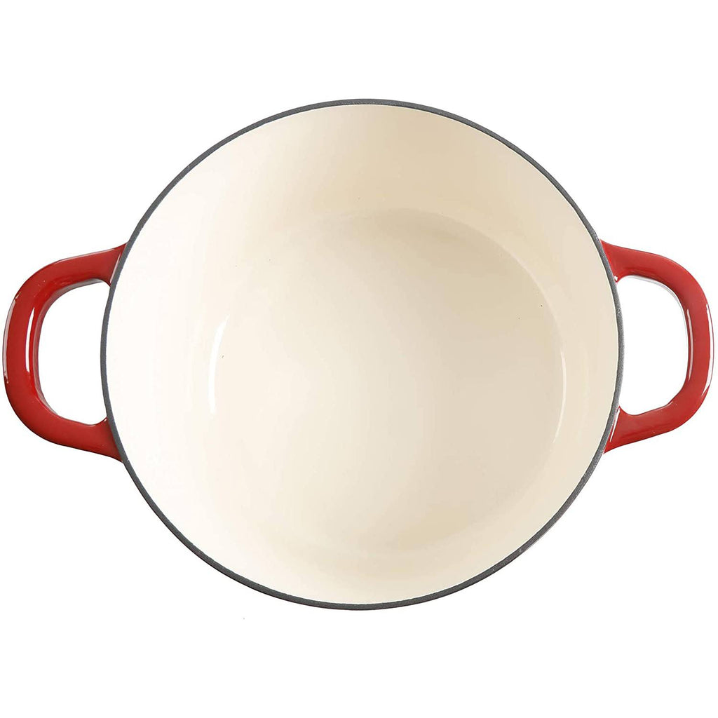 Scarlet Red 7-Quart Cast Iron Dutch Oven R290626