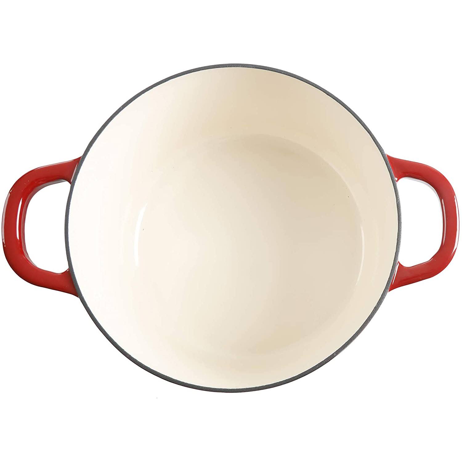 Scarlet Red 7-Quart Cast Iron Dutch Oven R290626
