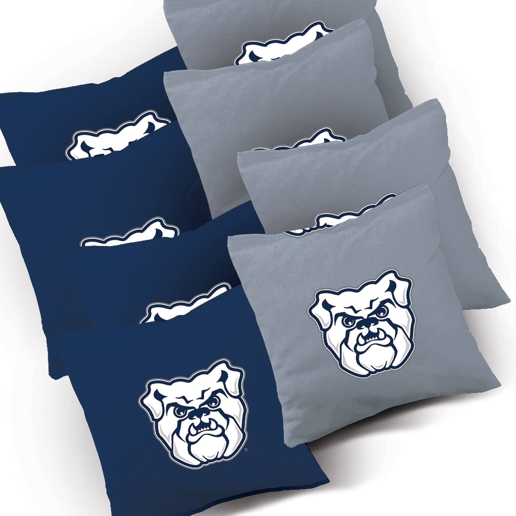 Striped Cornhole Set with 8 Team Logo Bags V50966