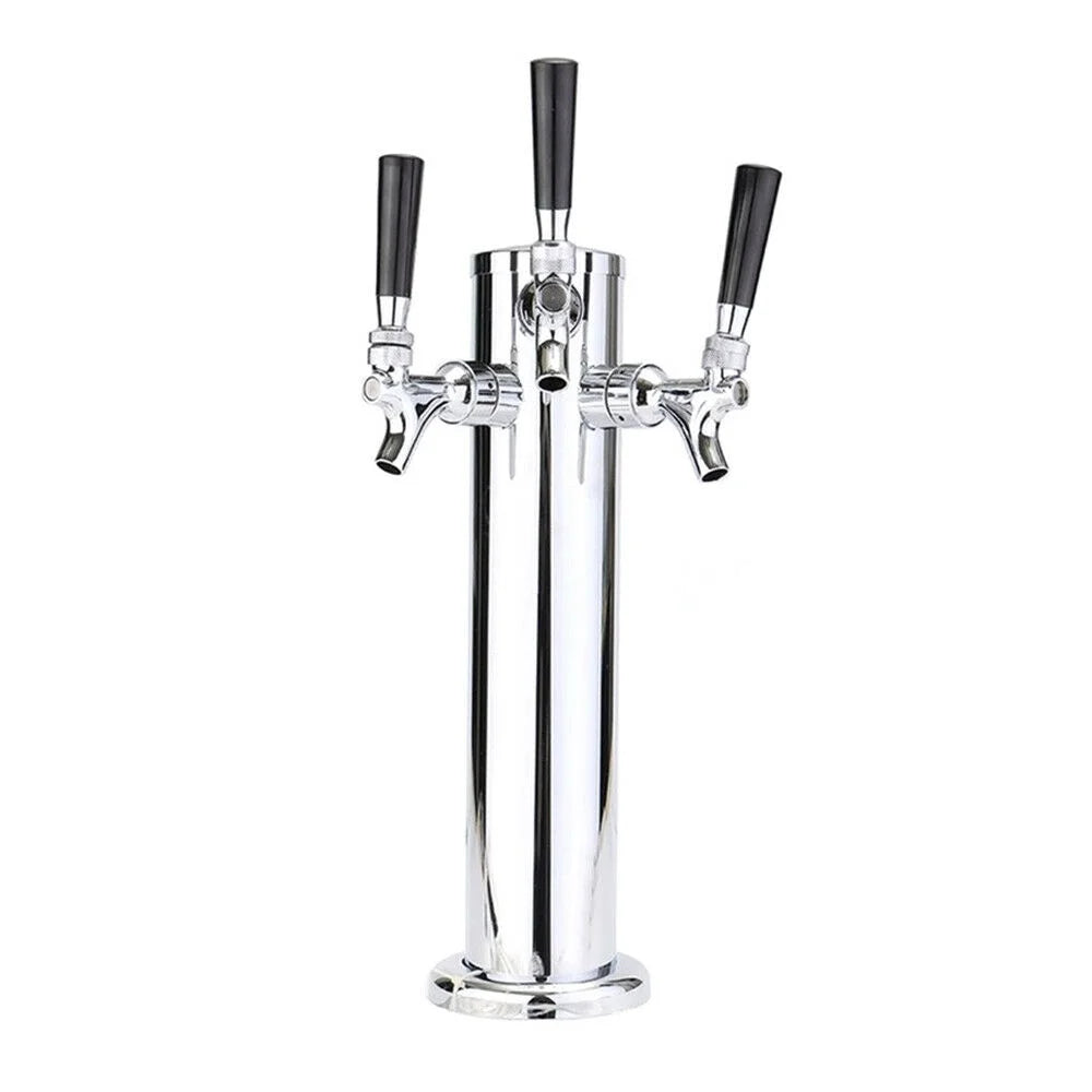 Stainless Steel Silver Beer Dispenser (3 Taps) E3493