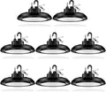150W UFO LED High Bay Light 22500 lumens 5000K Daylight White IP65 8-Pack G750