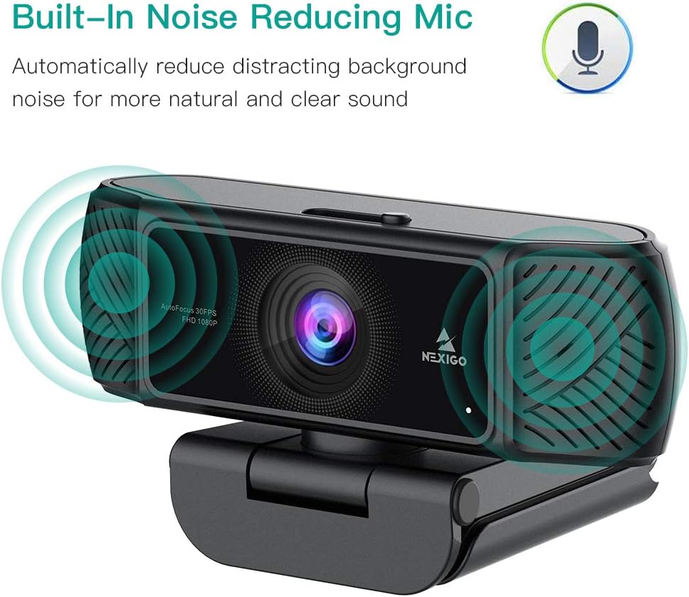 1080P USB Webcam with Microphone and Tripod P447