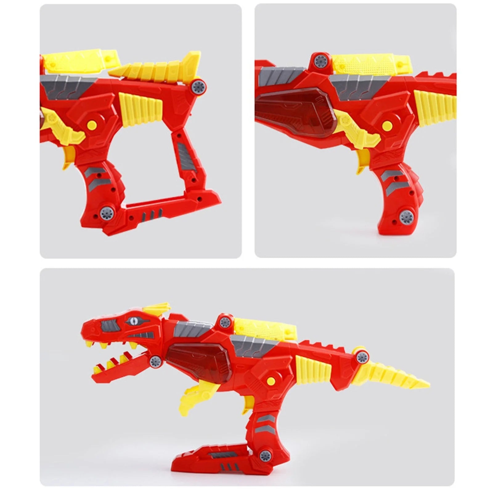 Transforming Dinosaur Toy Lights Sound 3 in 1 Charge Morpher Toy C6841