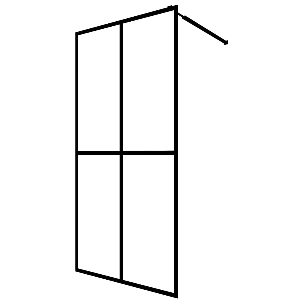 Walk-In Shower Screen Tempered Glass 39.4x22x76.8x22 Z546457