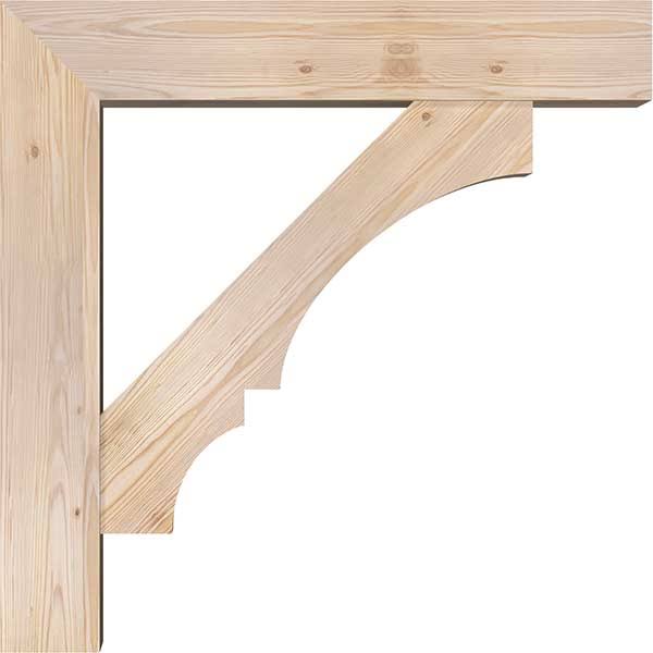 Balboa Block Smooth Bracket with Offset Brace, Douglas Fir K531