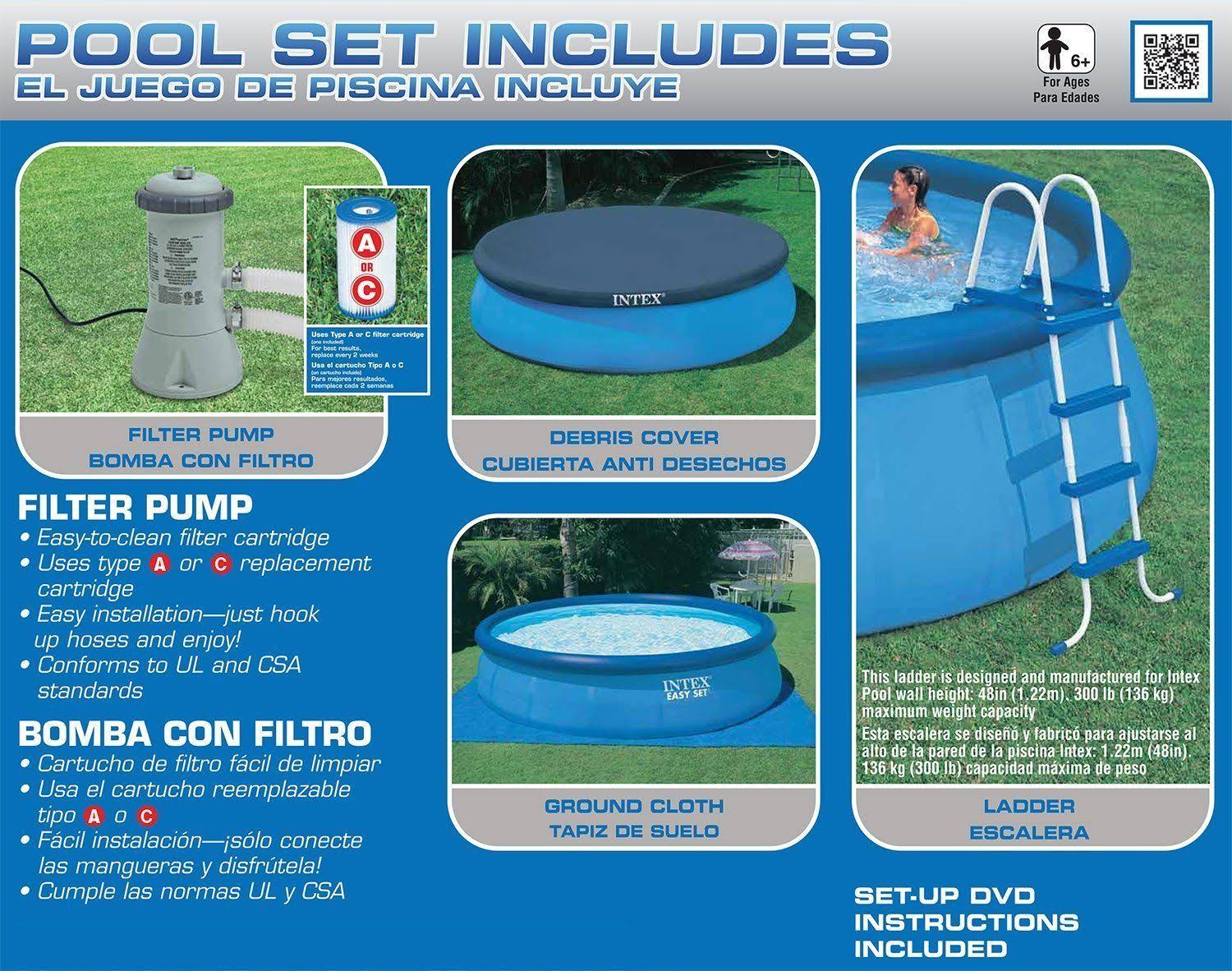 15' x 42" x 22" Easy Set Pool Set A6263