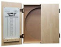 Light Oak Wooden Dartboard Cabinet R88149