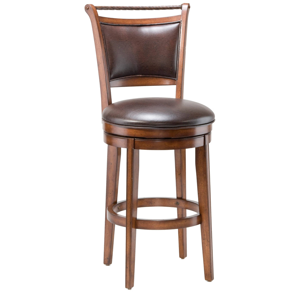 Swivel Counter Stool, Medium Brown Cherry D479