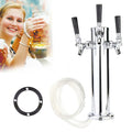 Stainless Steel Silver Beer Dispenser (3 Taps) E3493