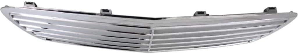 Chrome Shell Silver Insert Grille Assembly with 9 Molding for Sedan Wagon G8949
