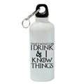 White Aluminum Sports 20 oz Water Bottle C5654
