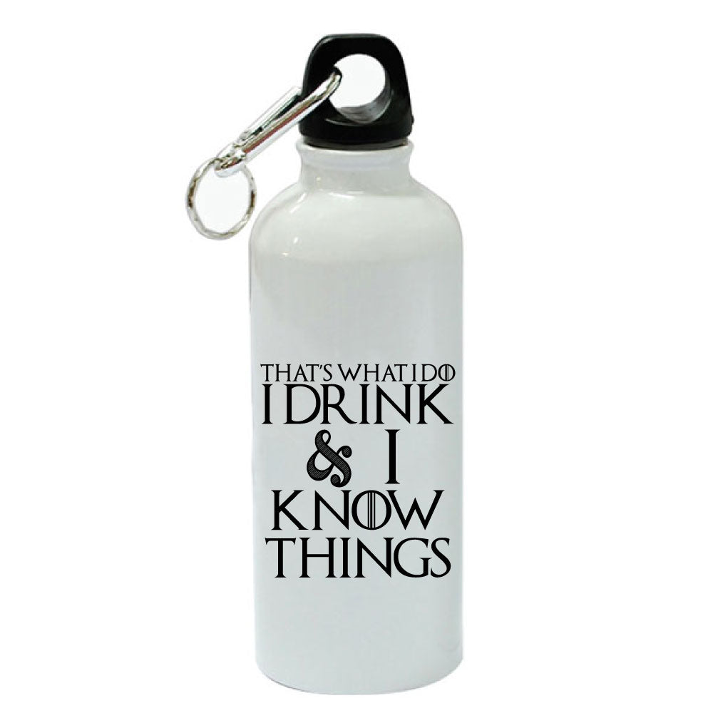 White Aluminum Sports 20 oz Water Bottle C5654