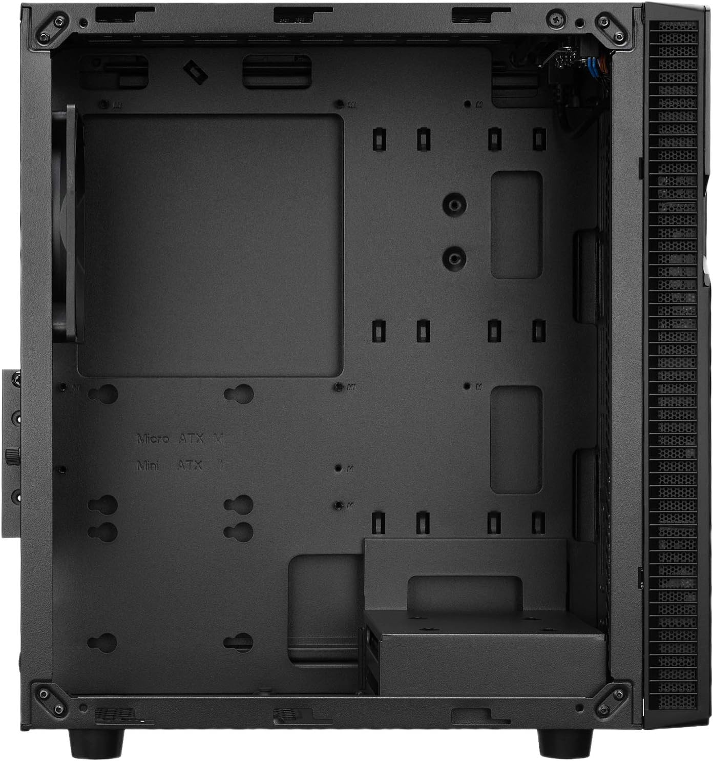 Rosewill FBM-X2 Micro ATX Mini Tower PC Computer Case with 1 Pre-Installed Fan Pack of 2 T757474
