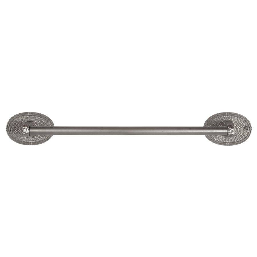 Solid Copper 18-inch Towel Bar with Oval Backplates C882